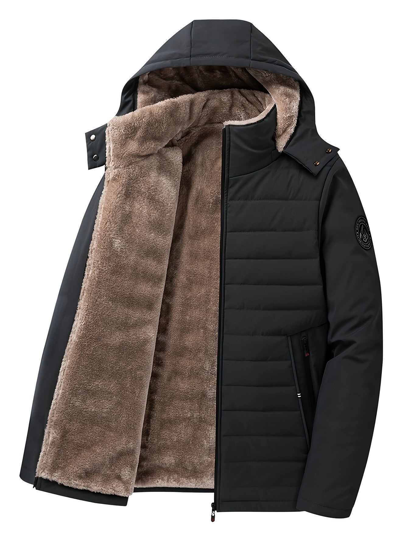 Herren-Winterjacke mit Fleece-Futter