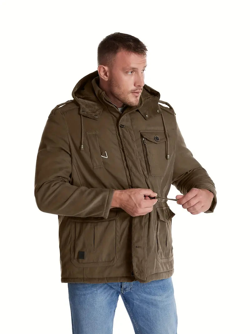 Herren Winterjacke mit Kapuze