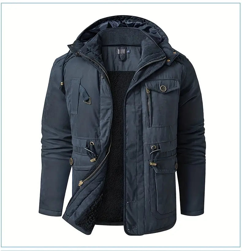 Herren Winterjacke mit Kapuze