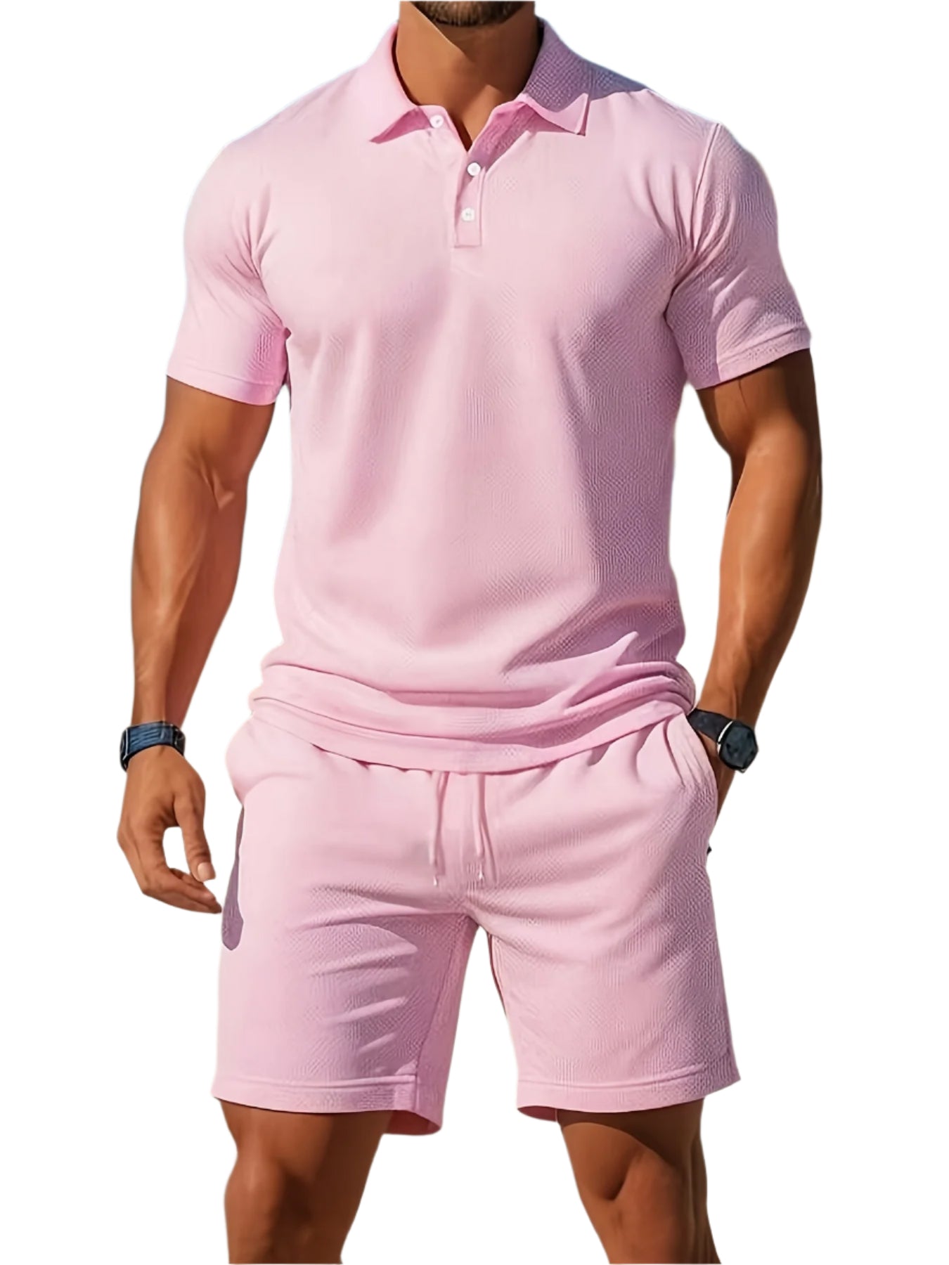 Herren Zweiteiler – Poloshirt & Shorts