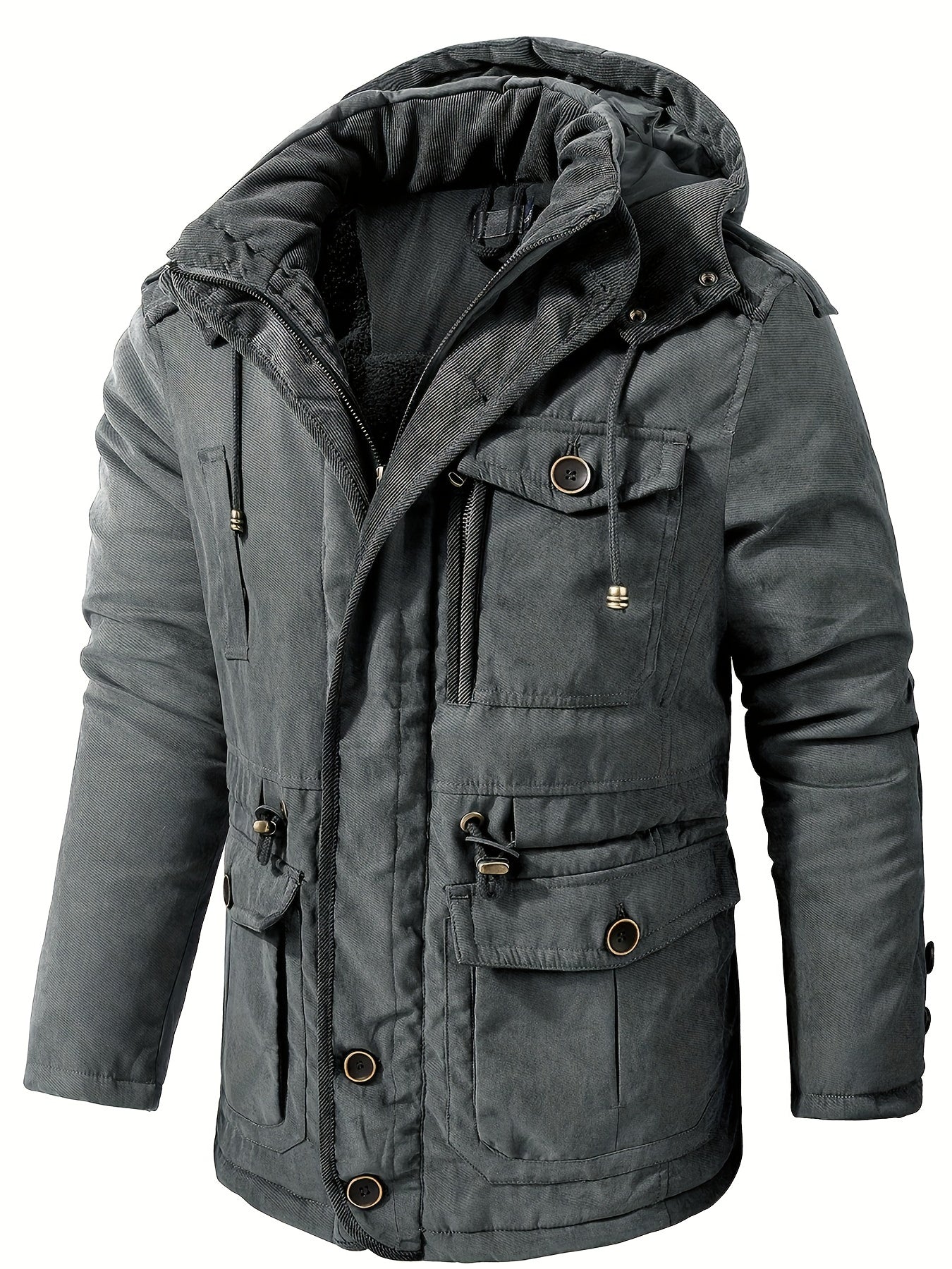 Herren Winter Parka mit Fleecefutter