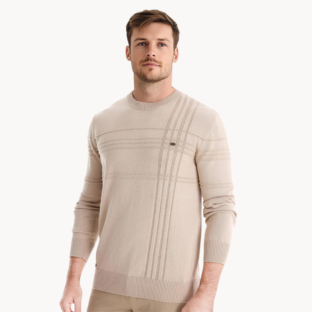 Herren pullover aus merinowolle