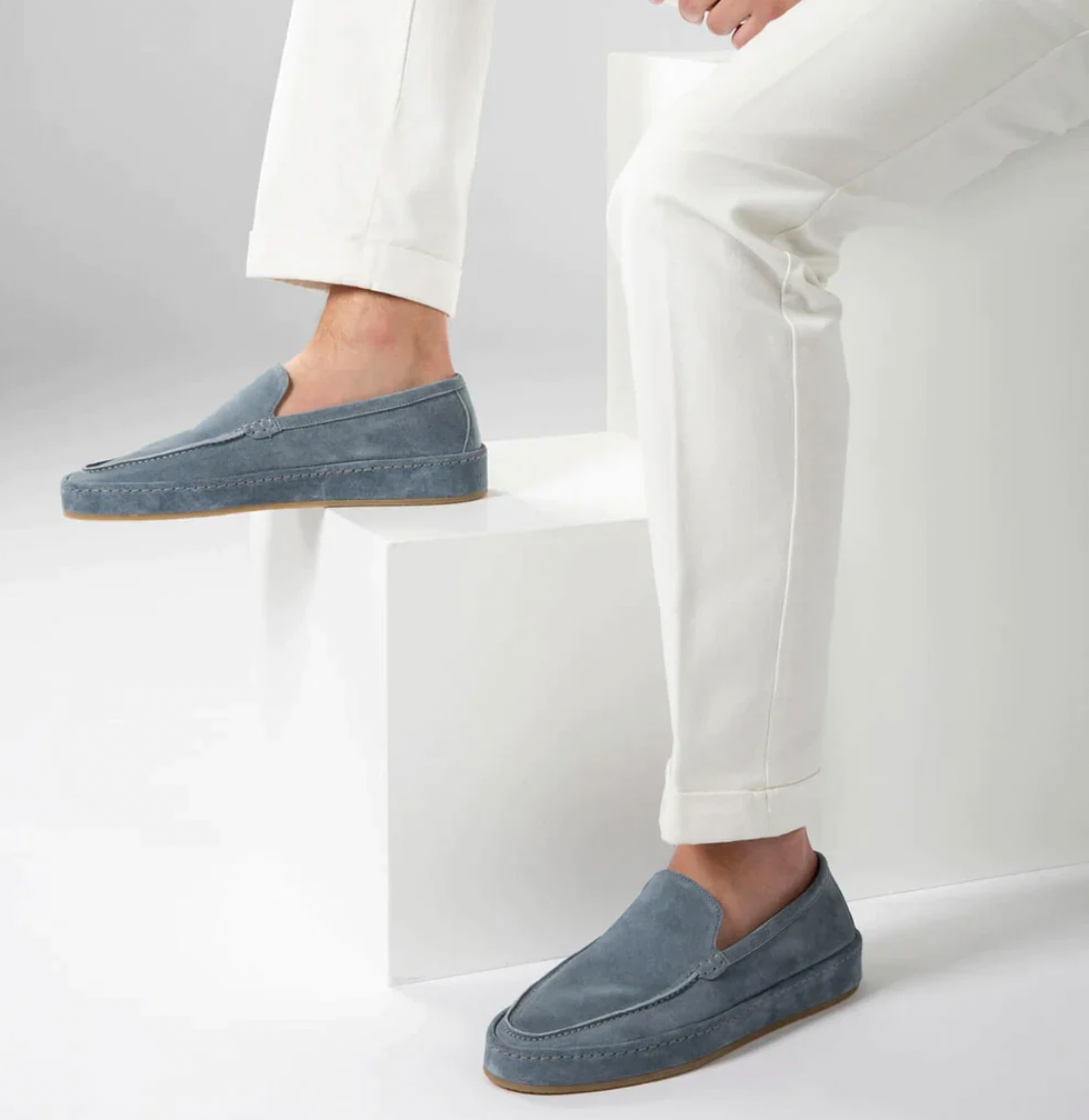 Herren Leder Loafers