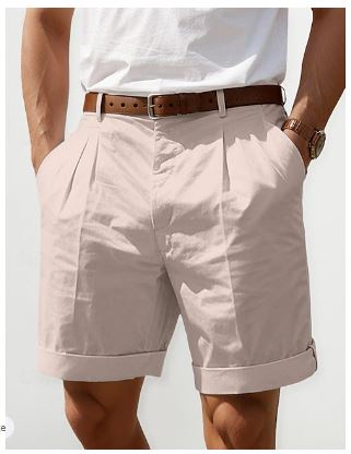 Herren Sommer Leinen Shorts