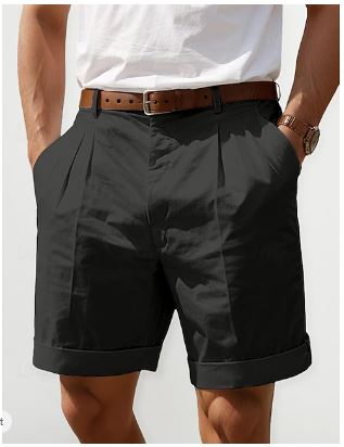 Herren Sommer Leinen Shorts