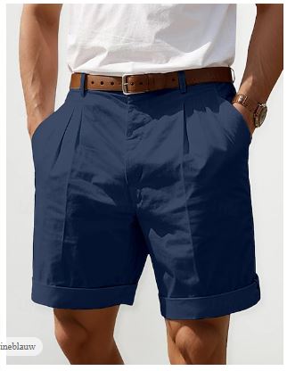 Herren Sommer Leinen Shorts