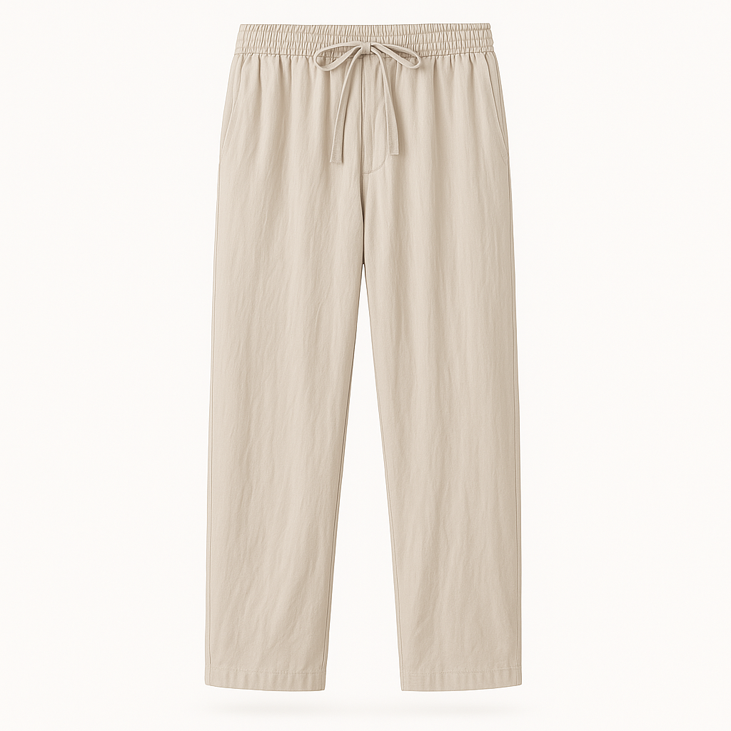 Herren Weite Strandhose aus Leinen