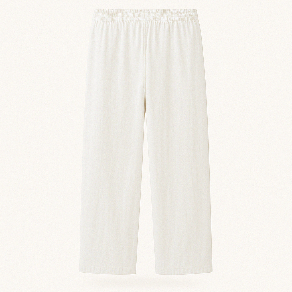 Herren Weite Strandhose aus Leinen