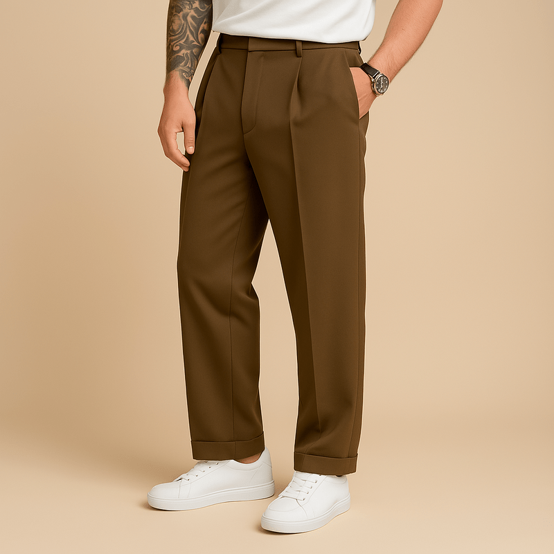 Herren Tailored Stoffhose