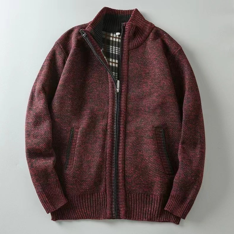 Herren Strickjacke mit Reißverschluss