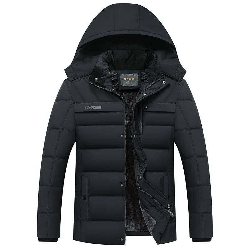 Herren Wasserdichte Winterjacke mit Fleecefutter