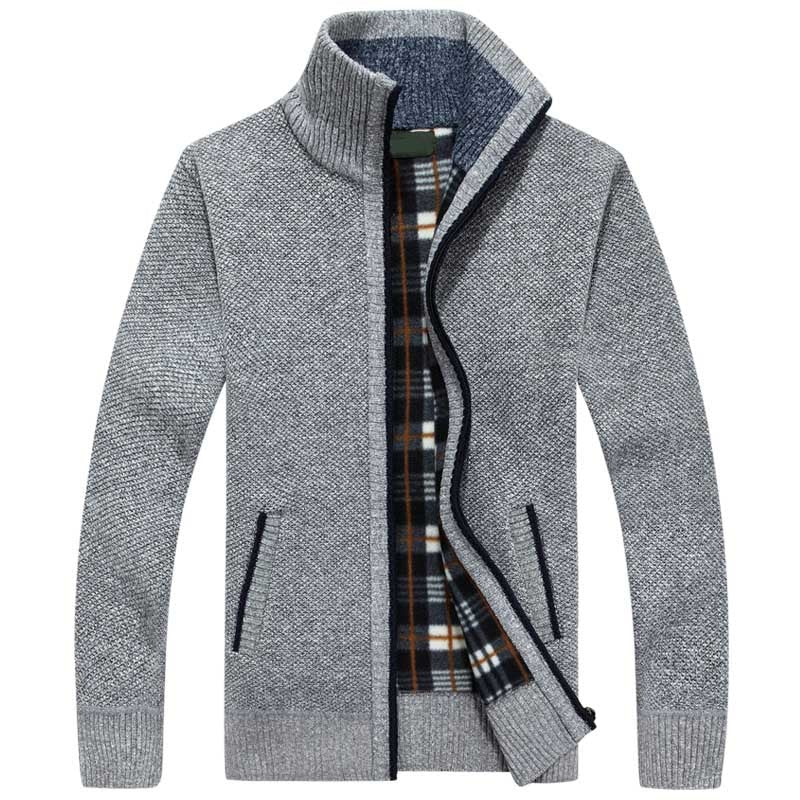 Herren Strickjacke mit Reißverschluss