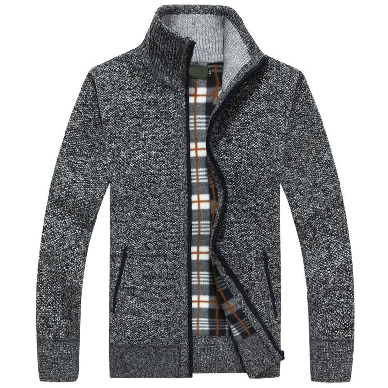 Herren Strickjacke mit Reißverschluss