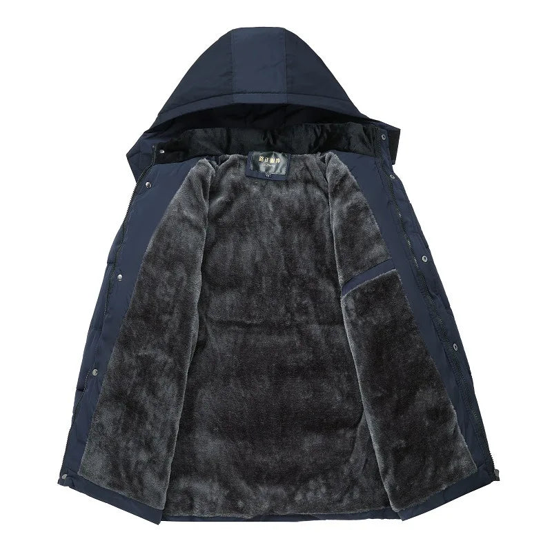 Herren Wasserdichte Winterjacke mit Fleecefutter