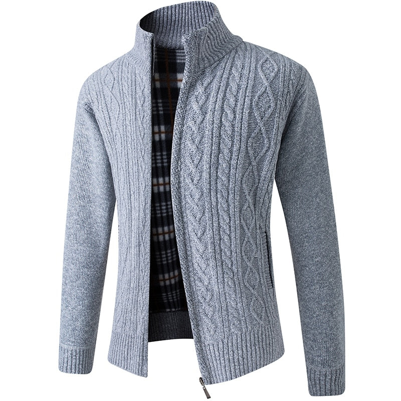 Herren Strickjacke mit Reißverschluss