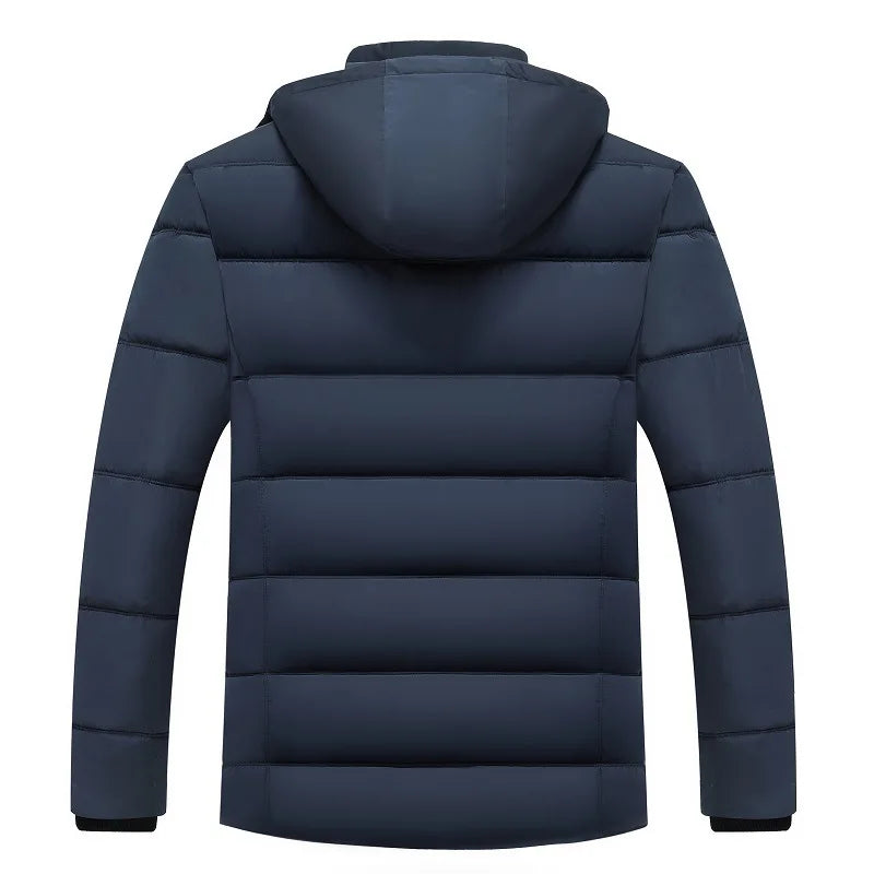 Herren Winterjacke mit Kapuze und wärmendem Innenfutter