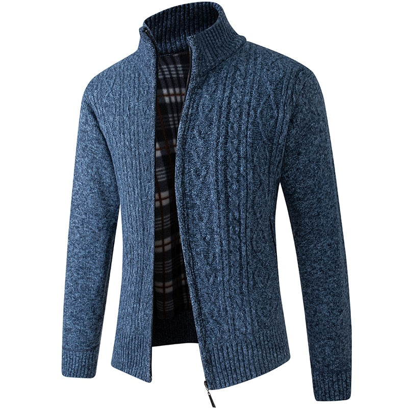 Herren Strickjacke mit Reißverschluss