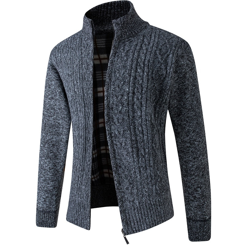 Herren Strickjacke mit Reißverschluss