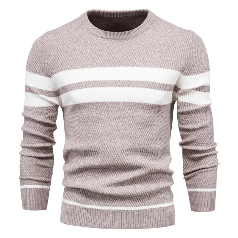 Herren pullover mit streifen