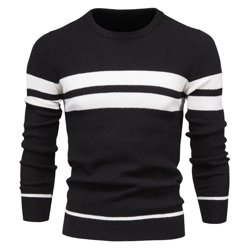 Herren pullover mit streifen