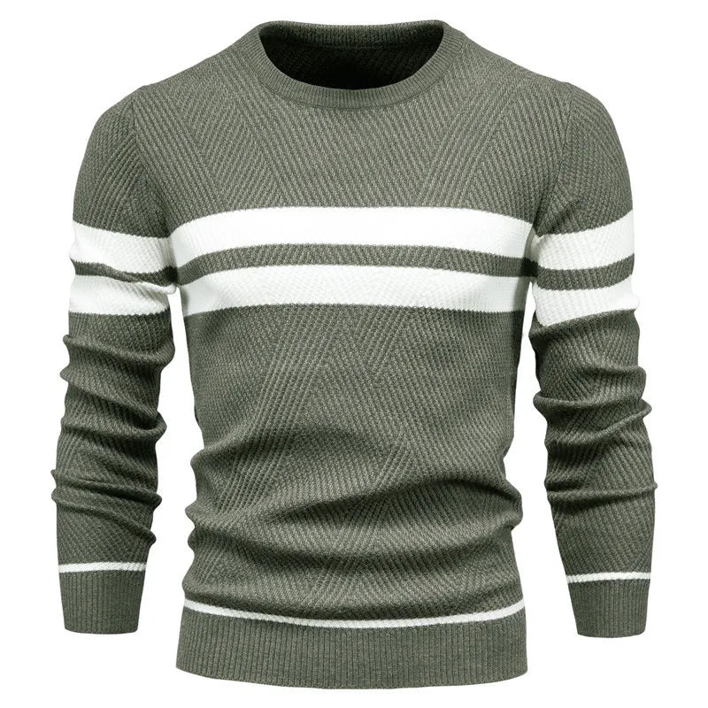 Herren pullover mit streifen