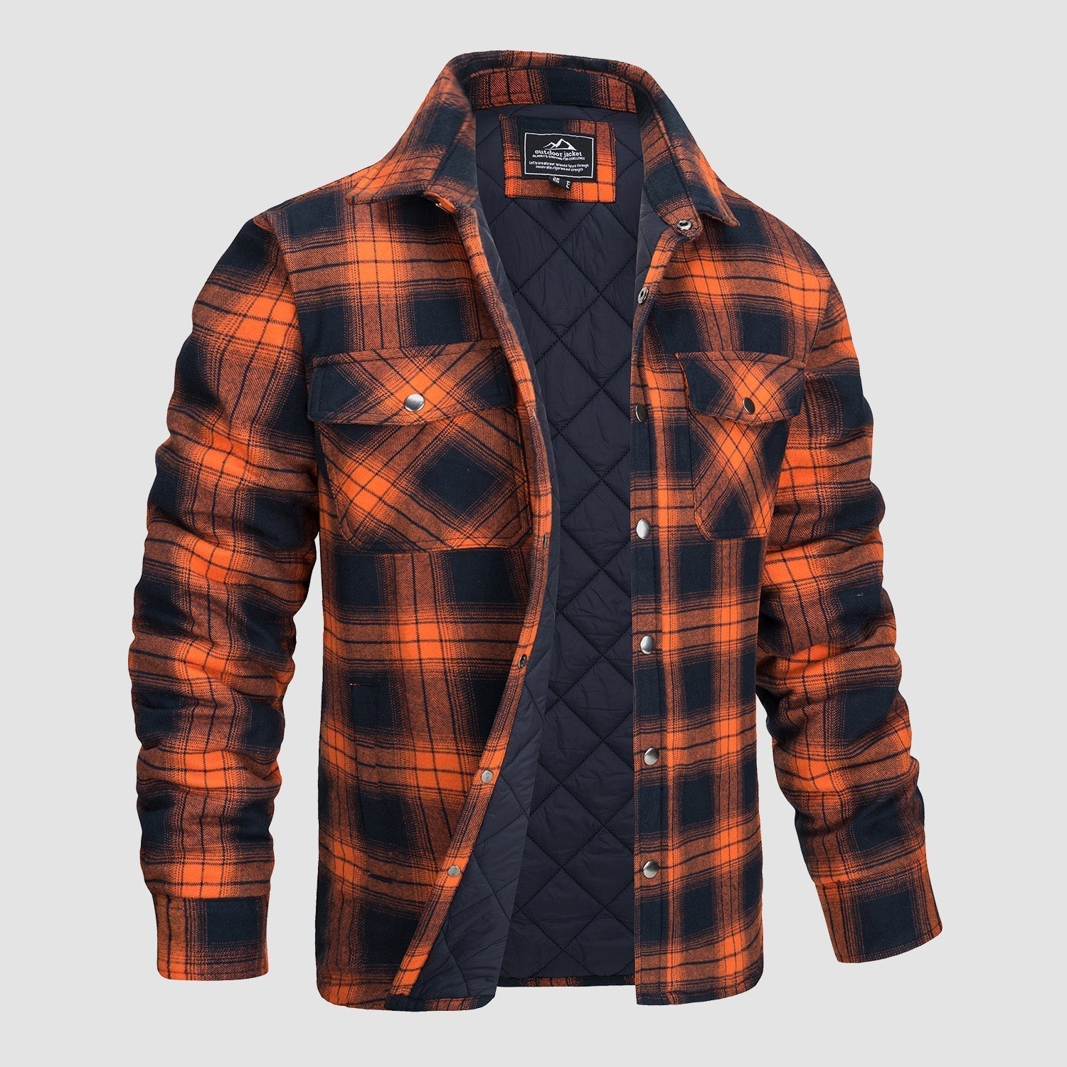 Herren Flanelljacke mit Karomuster