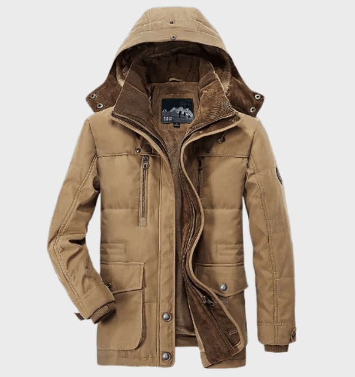 Herren Winterjacke mit dicker, warmer Fütterung