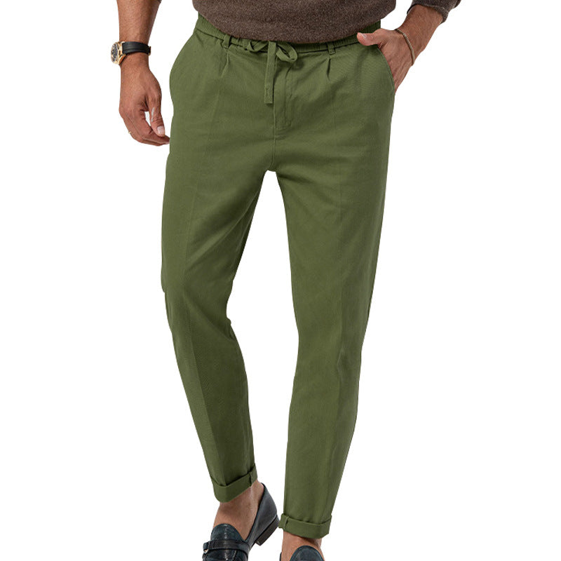 Herren Leinenmischung Hosen