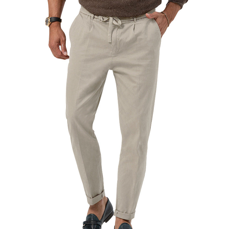 Herren Leinenmischung Hosen