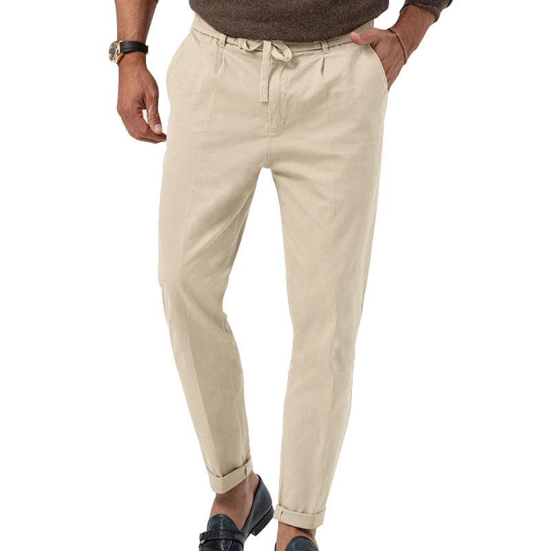 Herren Leinenmischung Hosen