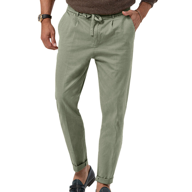 Herren Leinenmischung Hosen