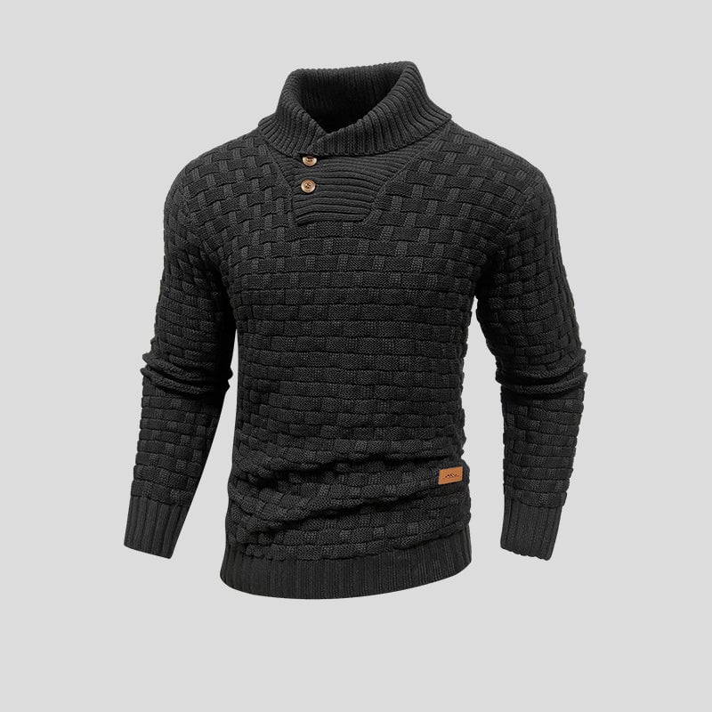 Herren Thermostrickpullover mit Overland-Design