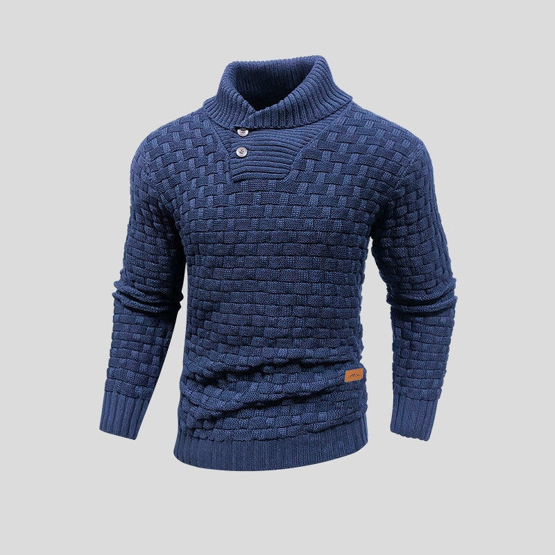 Herren Thermostrickpullover mit Overland-Design