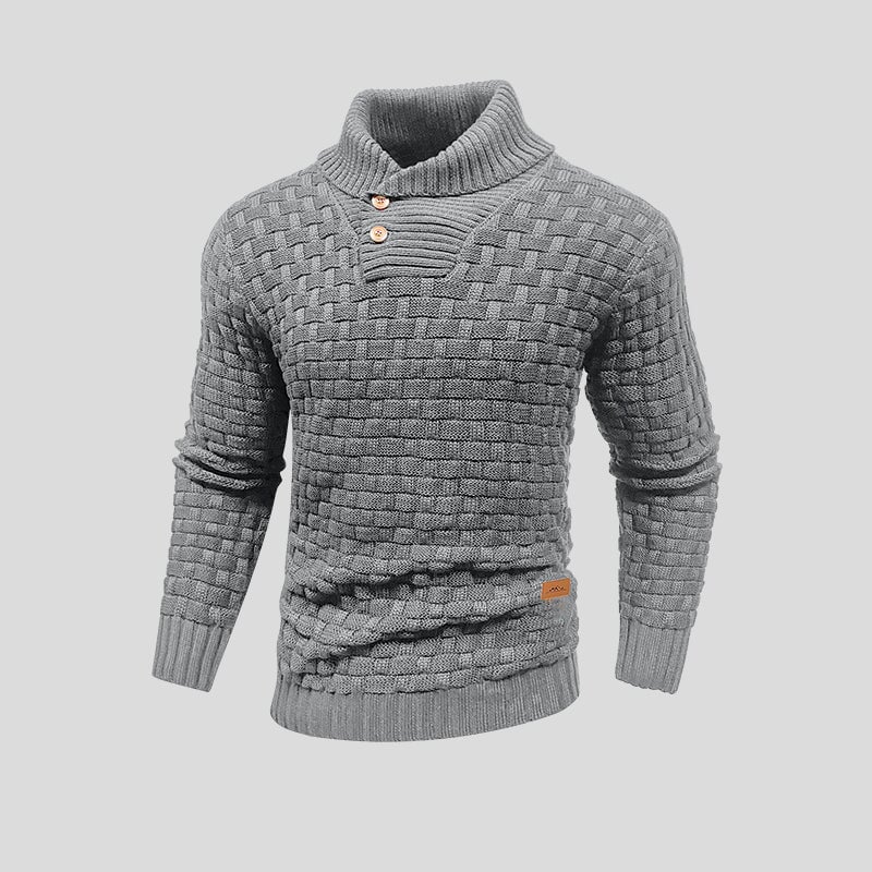 Herren Thermostrickpullover mit Overland-Design