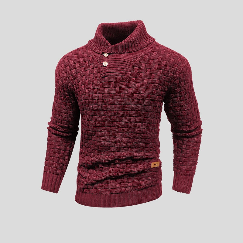 Herren Thermostrickpullover mit Overland-Design