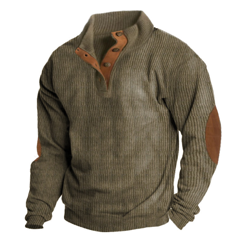 Herren Outdoor Pullover Mit Stehkragen