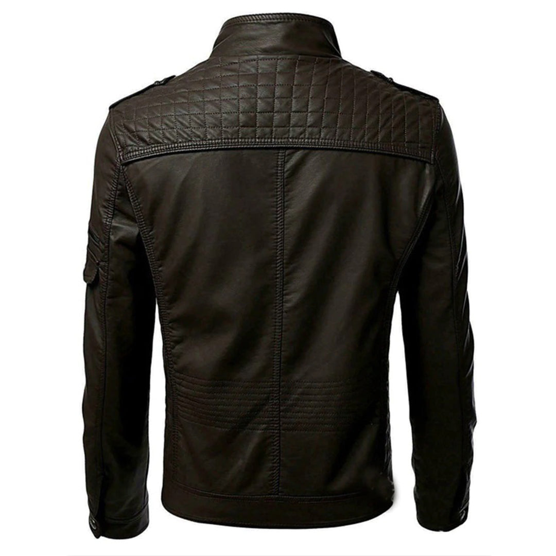 Herren Moderne Lederjacke