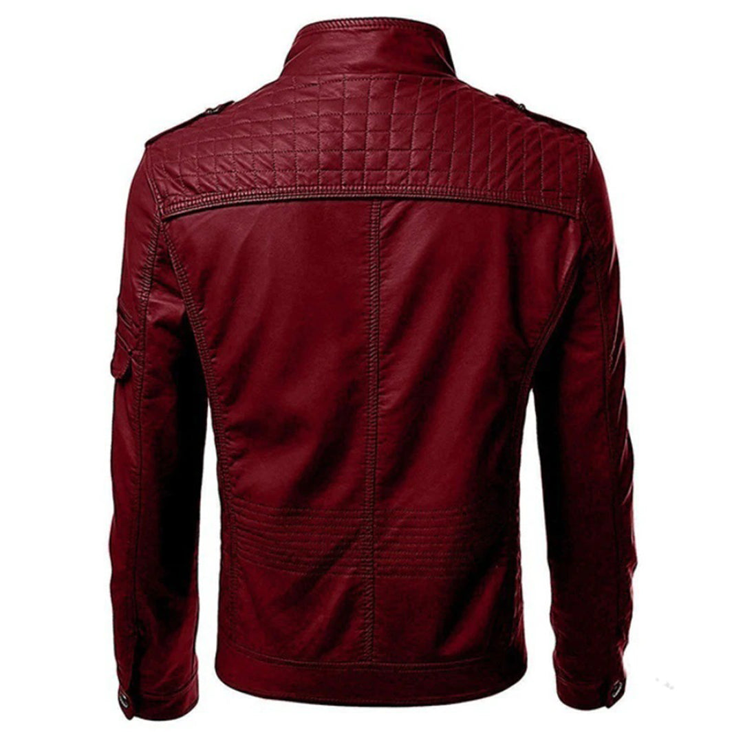 Herren Moderne Lederjacke