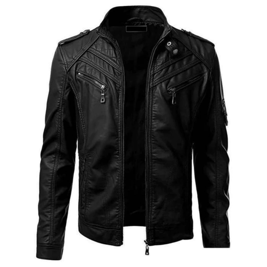 Herren Moderne Lederjacke