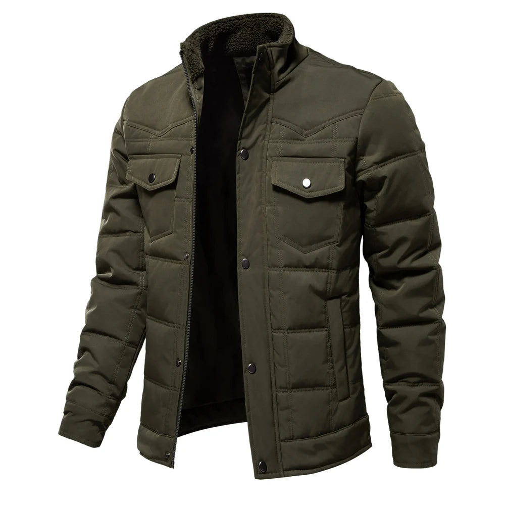 Herren Winterjacke mit Fleece-Futter