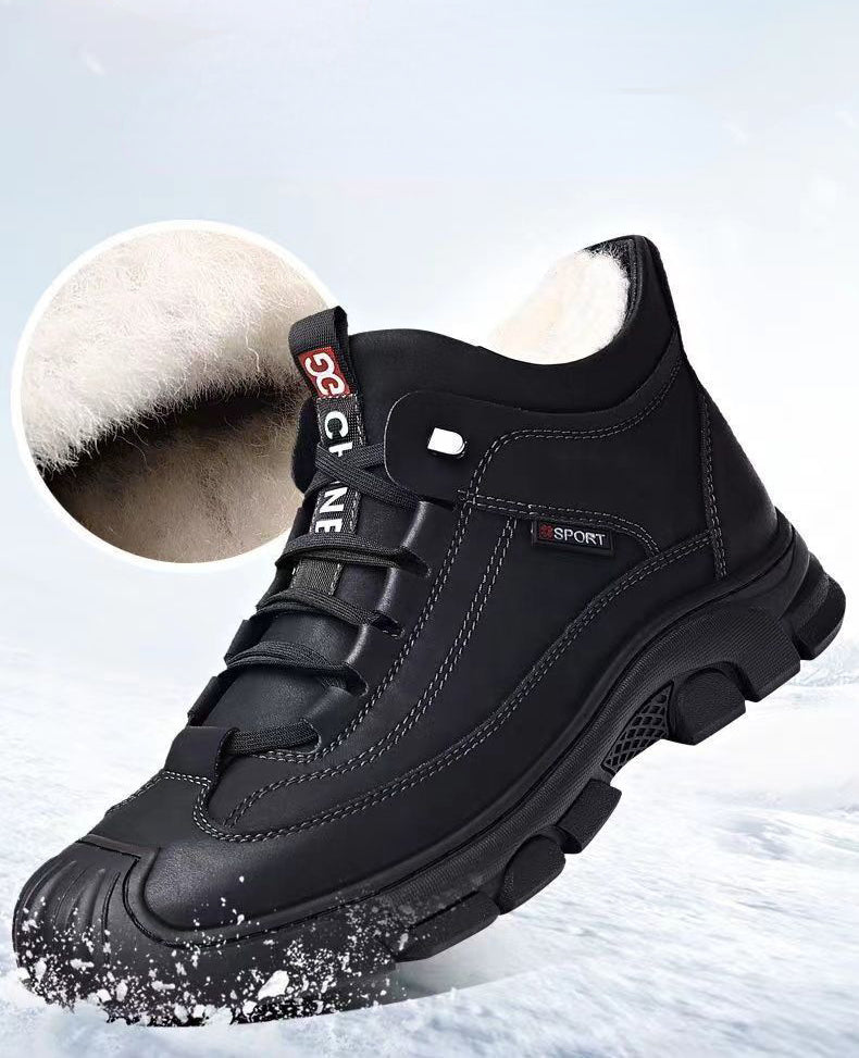 Herren Winterstiefel mit warmem Baumwollfutter