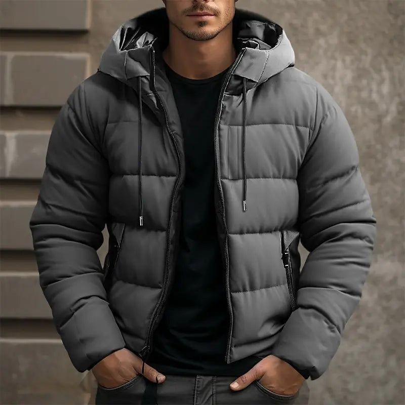 Herren Wasserdichte Winterjacke Mit Kapuze