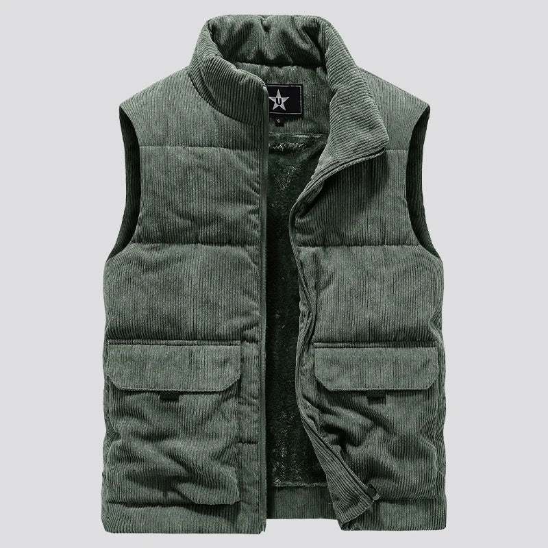 Herren Wildleder-Cord-Gilet