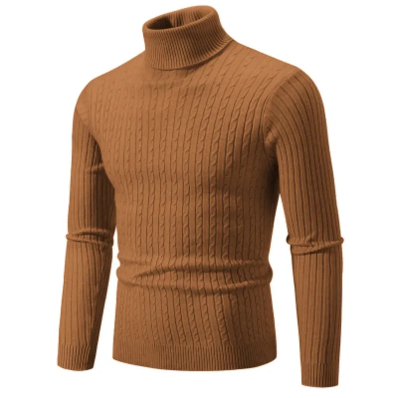 Herren Rollkragenpullover Aus Wolle