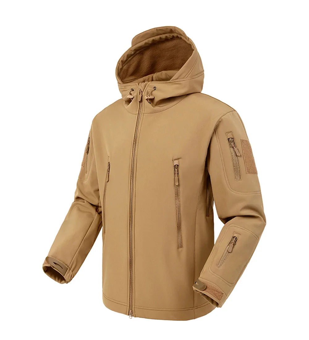 Herren Softshell-Regenjacke mit wasser und winddichter Funktion