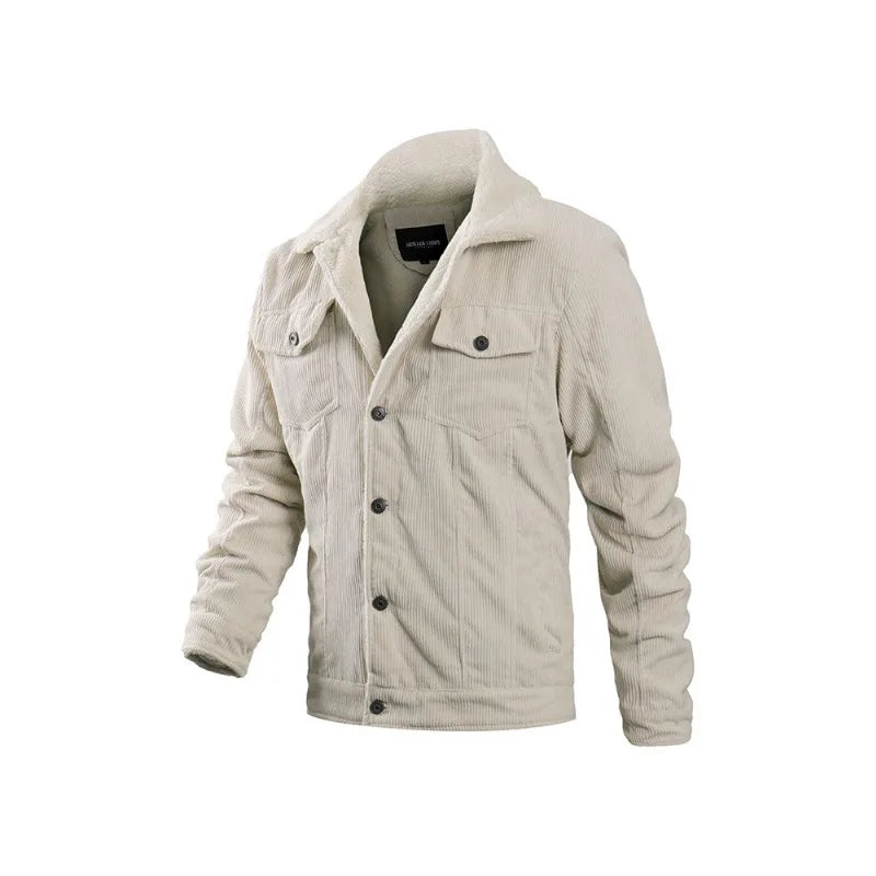 Herren jacke mit Fellkragen