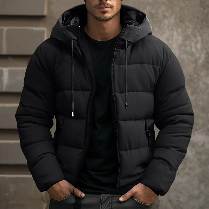 Herren Wasserdichte Winterjacke Mit Kapuze