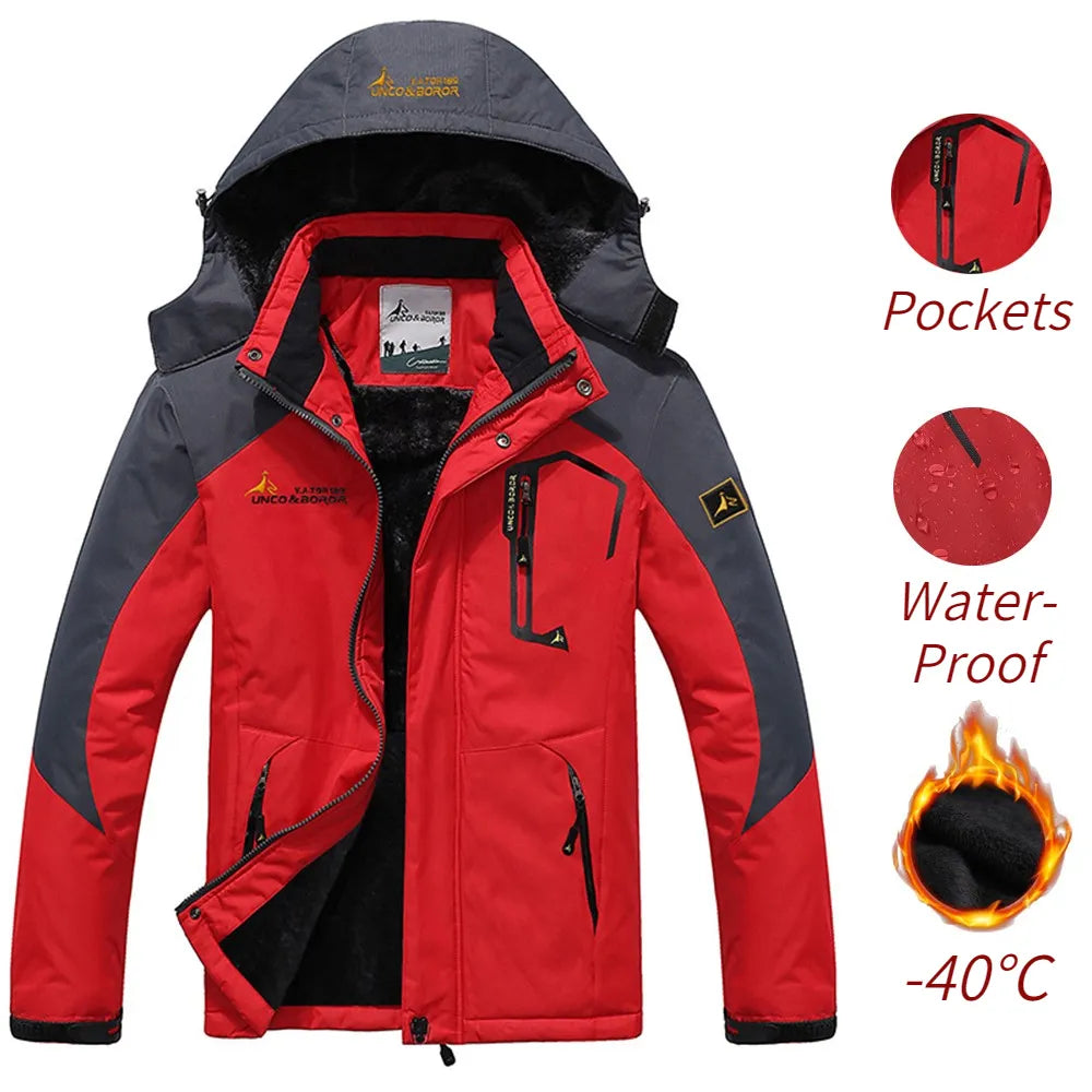 Herren Outdoor-Winterjacke Wasserdicht