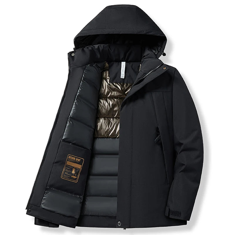 Herren Winterjacke mit wasserdichter Beschichtung