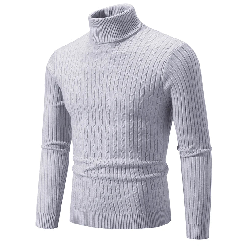 Herren Rollkragenpullover Aus Wolle